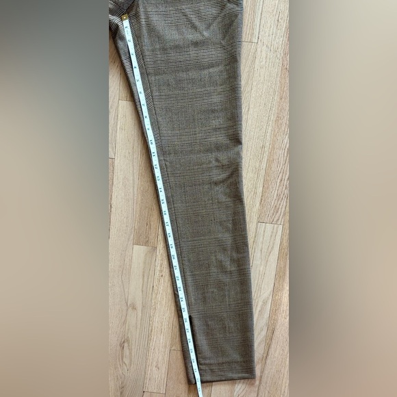 NWT Rag & Bone Rebecca Plaid Wool Pants, Brown/Beige, Straight Leg, Size 4 - Picture 12 of 14